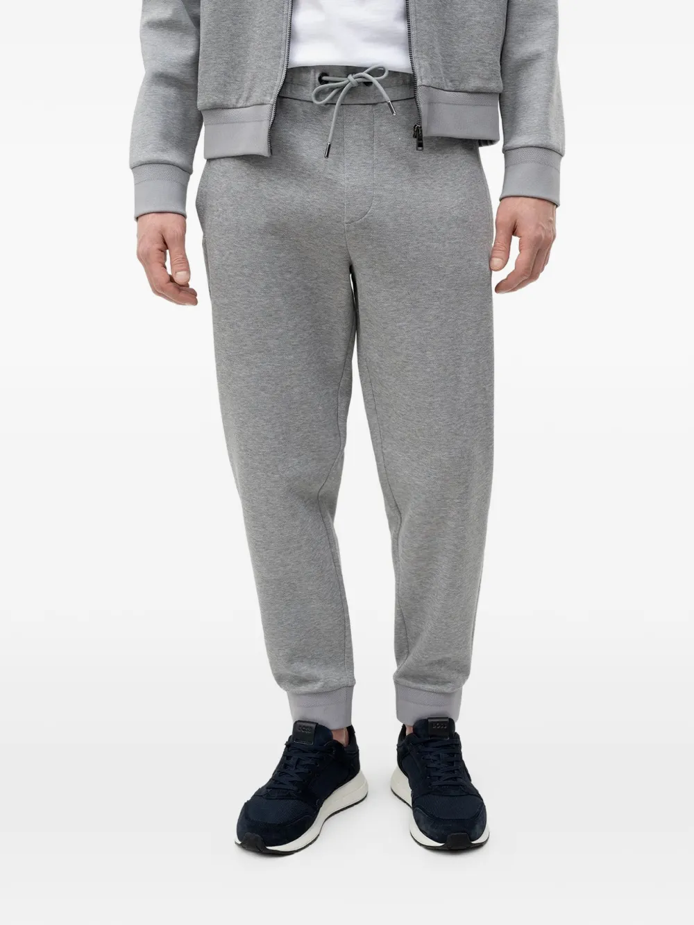 BOSS drawstring-wais track pants - Grigio