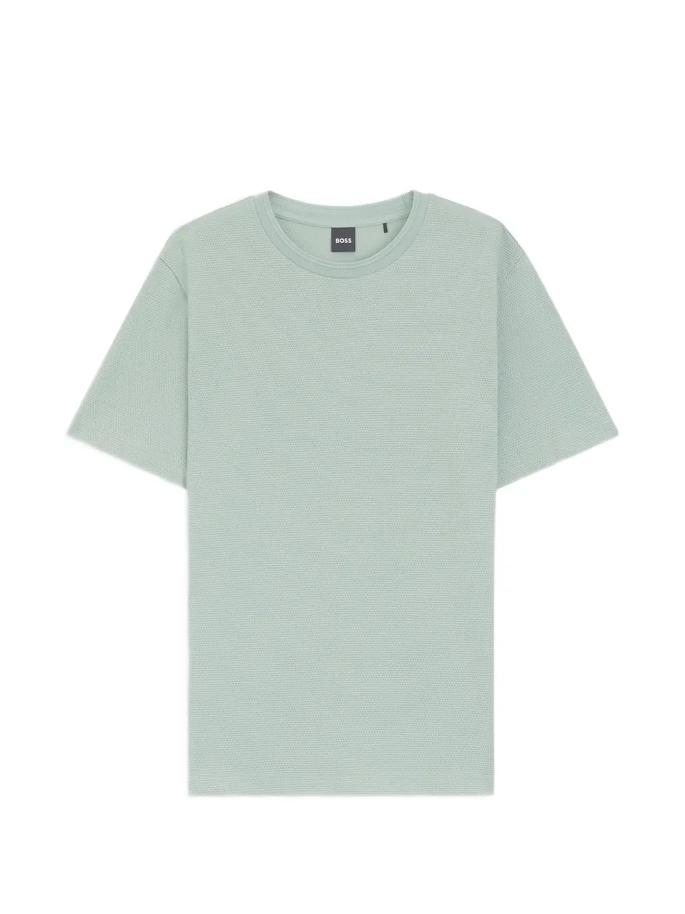 BOSS bubble-jacquard T-shirt - Grün