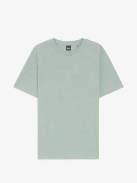 BOSS bubble-jacquard T-shirt