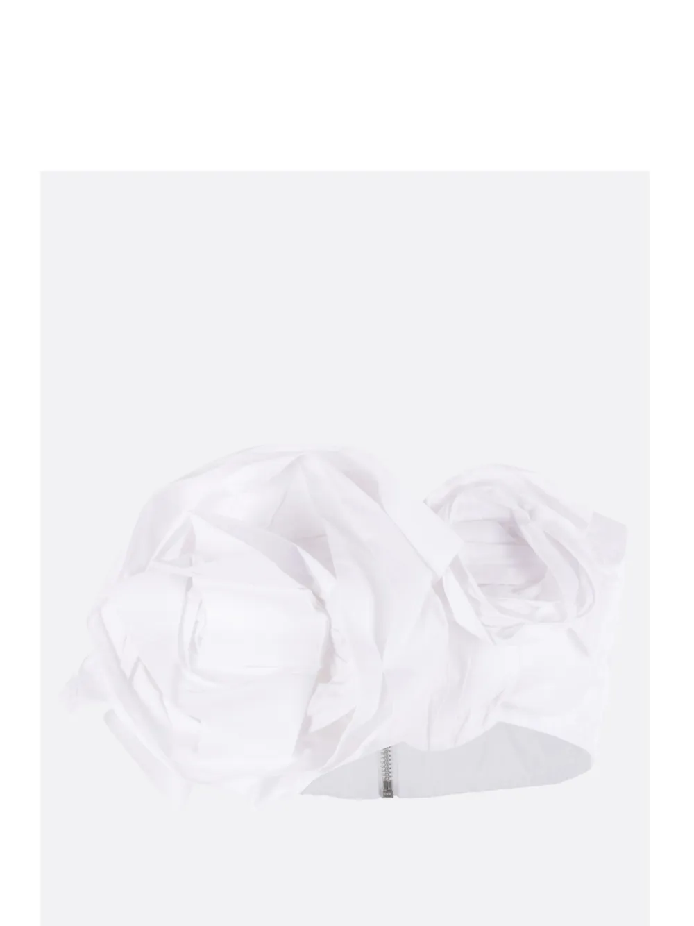 Simone Rocha bow-embellishment top - Bianco