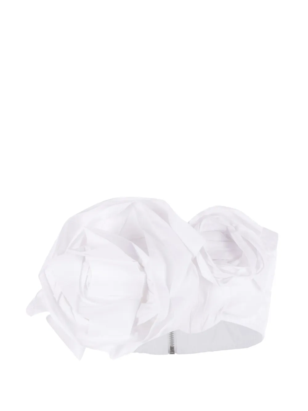 Simone Rocha bow-embellishment top - Bianco