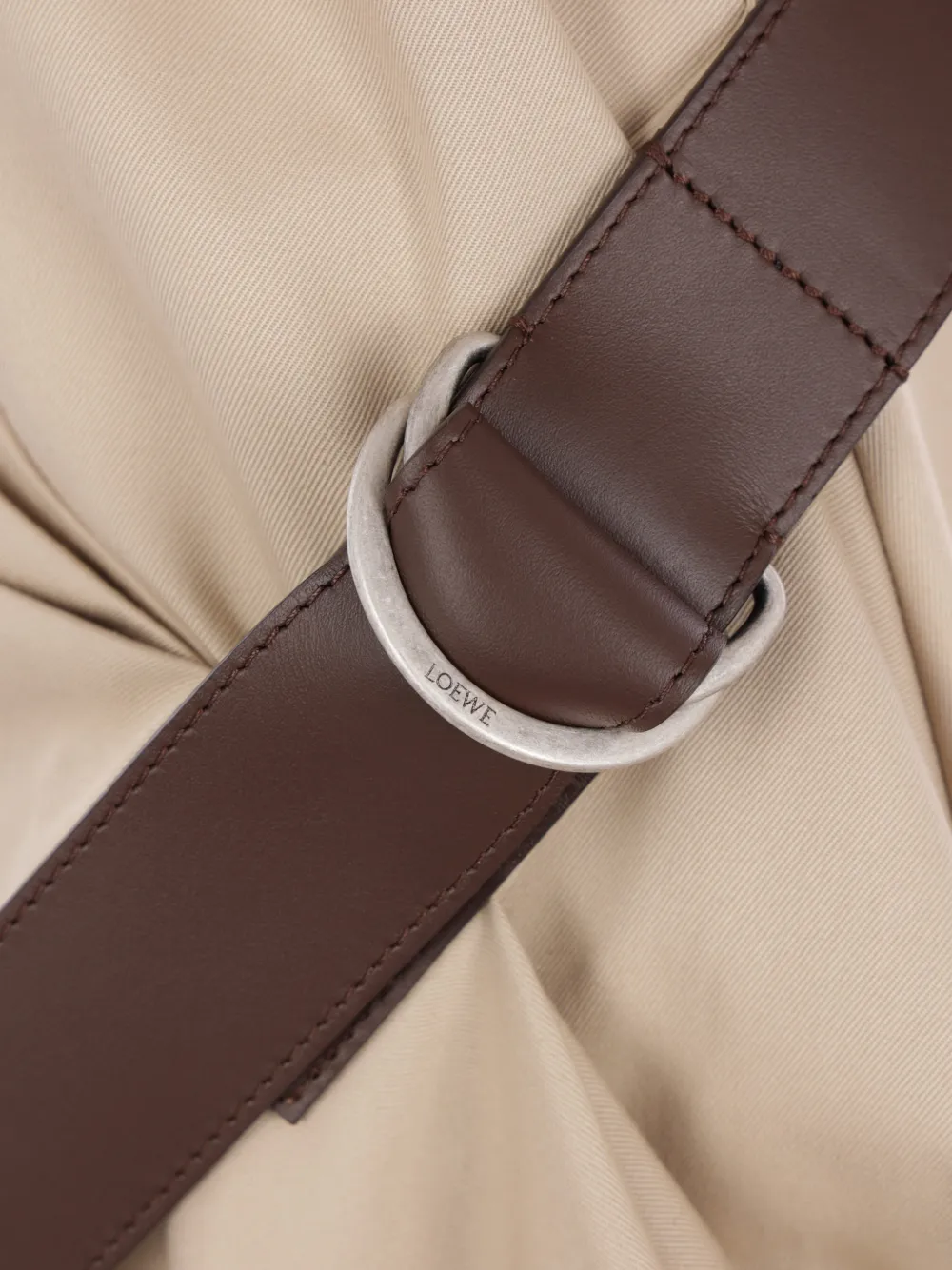 belted draped dress