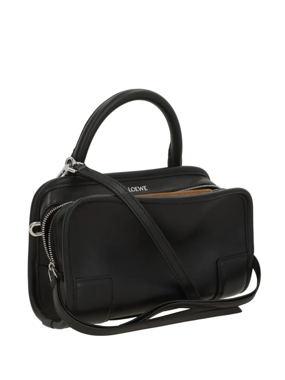 LOEWE Small Amazona 180 leather tote bag - Nero