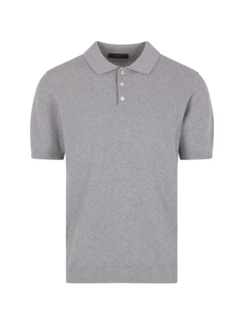 Zanone textured-knit polo sweater