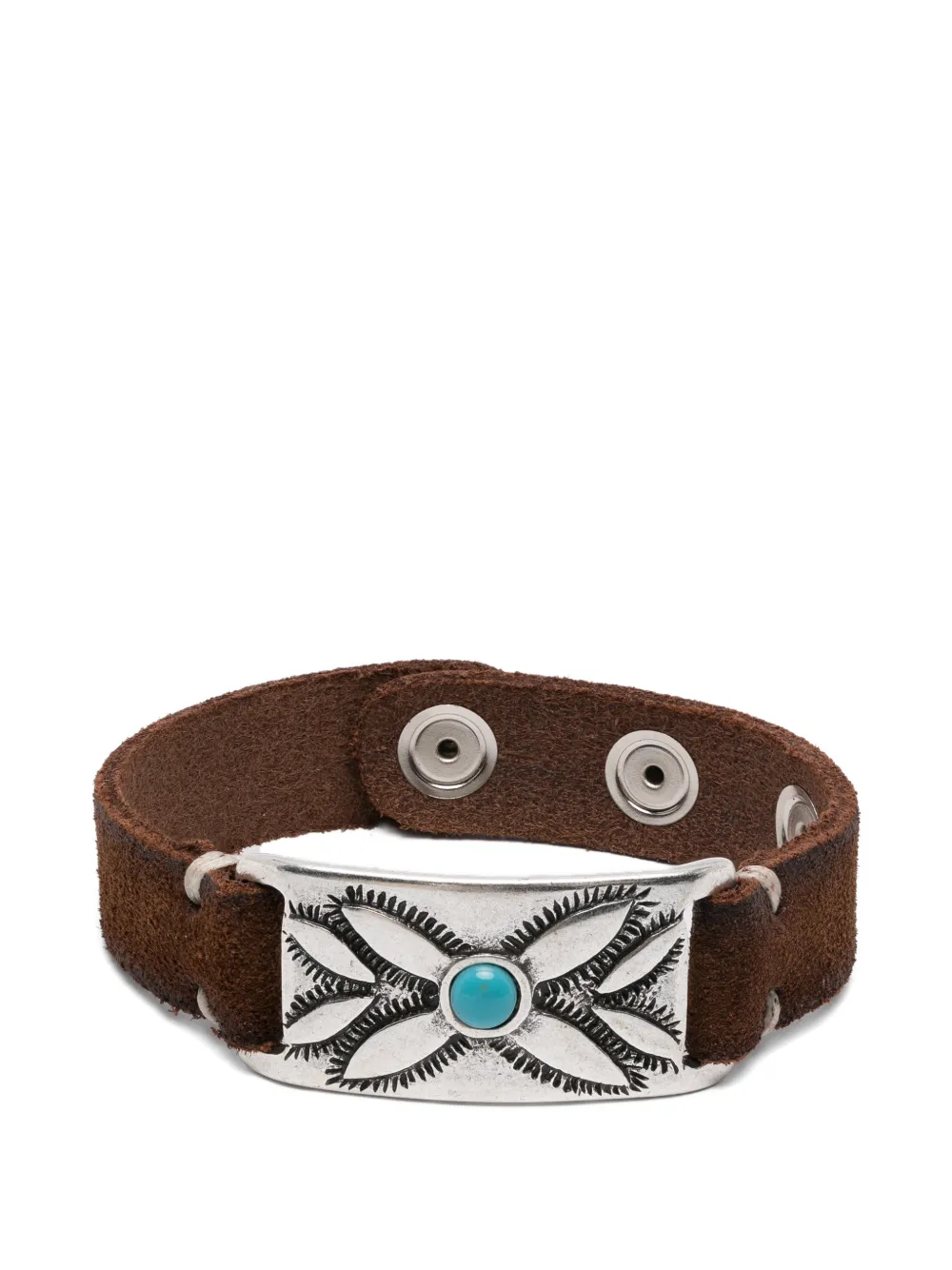 ERALDO leather bracelet - Argento
