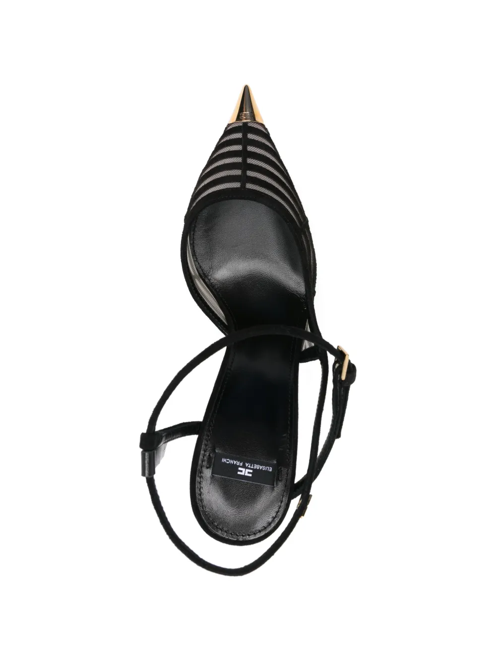 Elisabetta Franchi Pumps met bewerkte neus Zwart