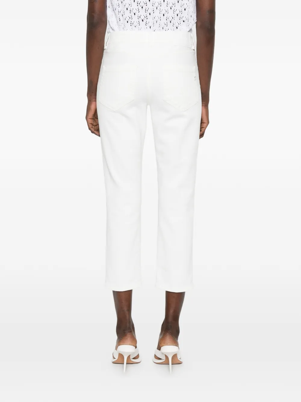 DONDUP Denim jeans met knopen Wit