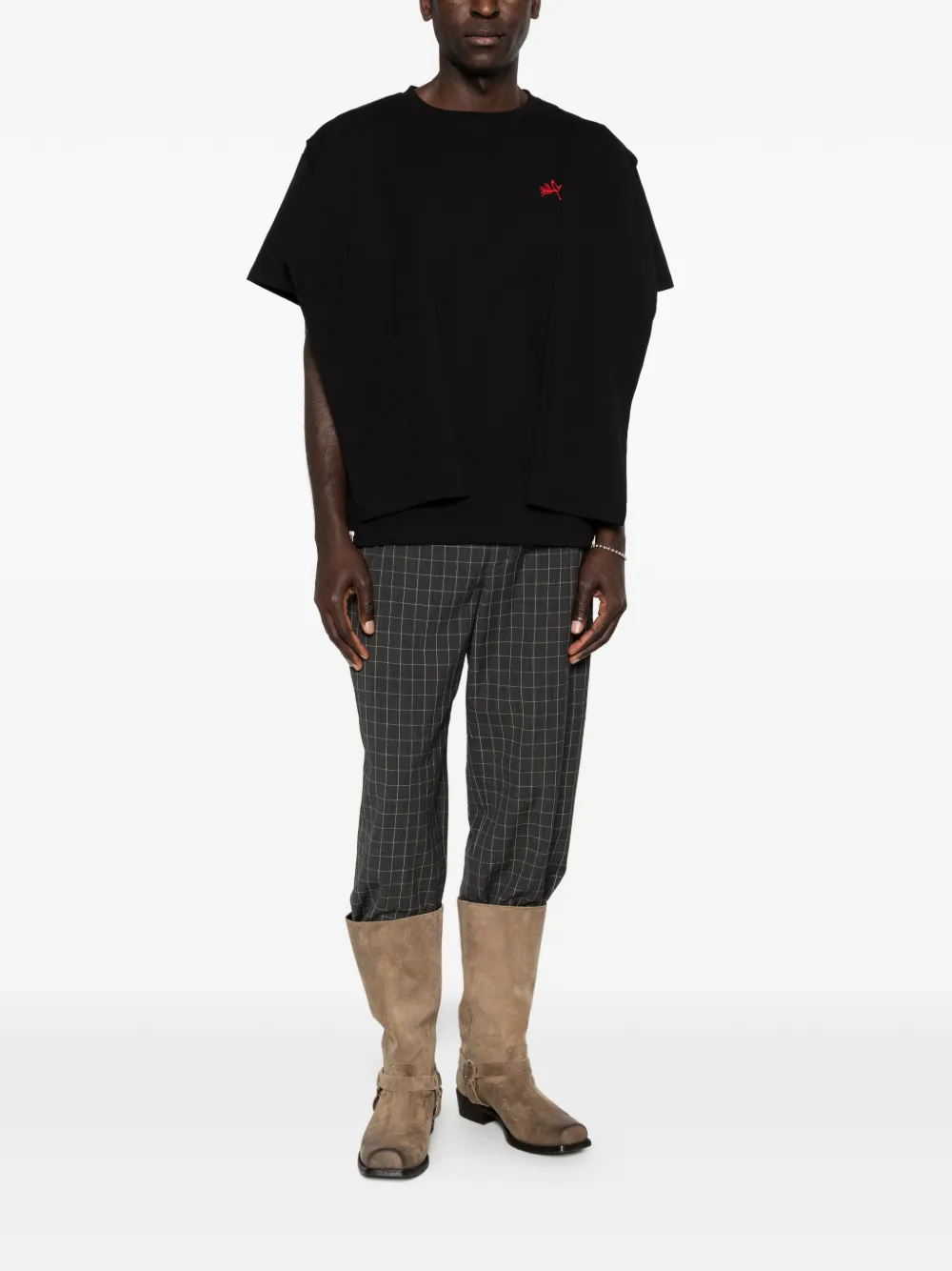 Charles Jeffrey Loverboy T-shirt Zwart