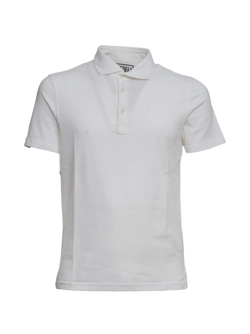 Fedeli mother-of-pearl button polo shirt - Bianco