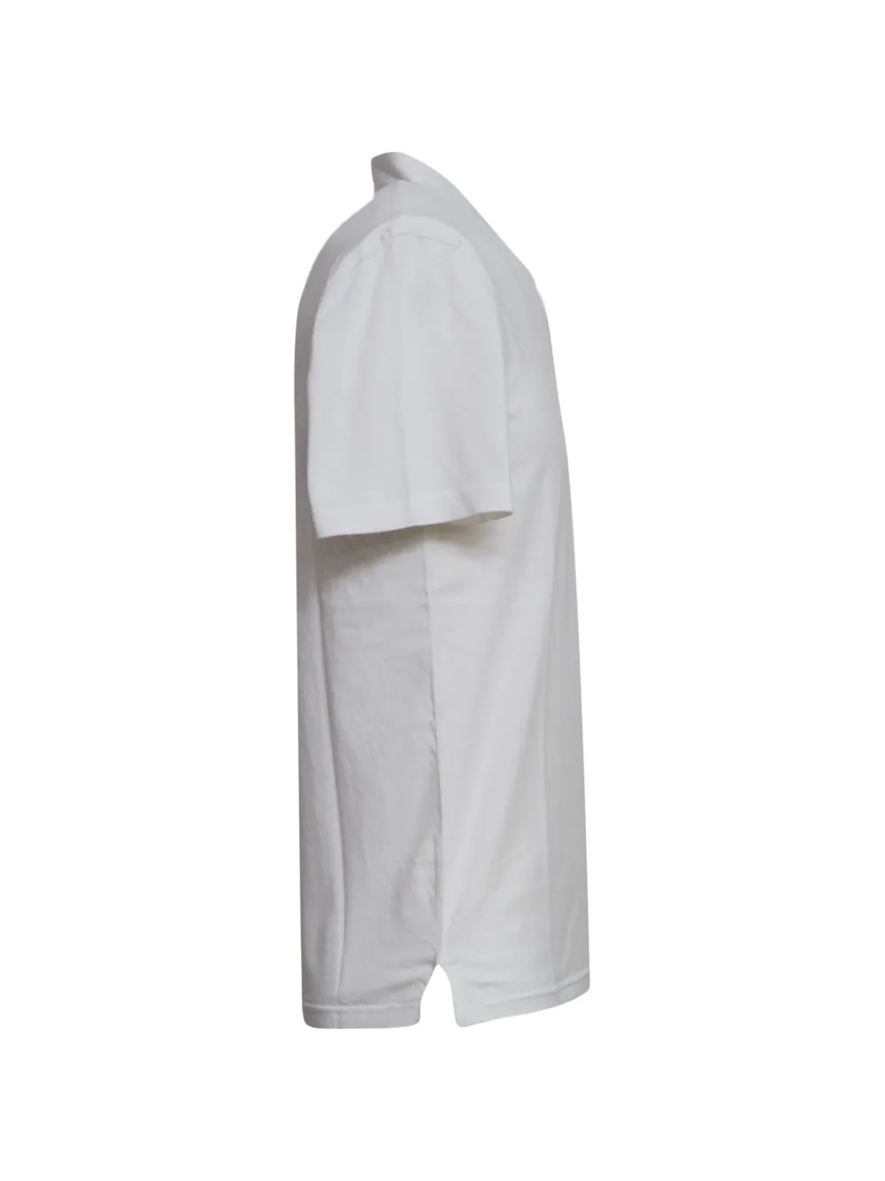 Fedeli Katoenen poloshirt met parelmoer knopen Wit