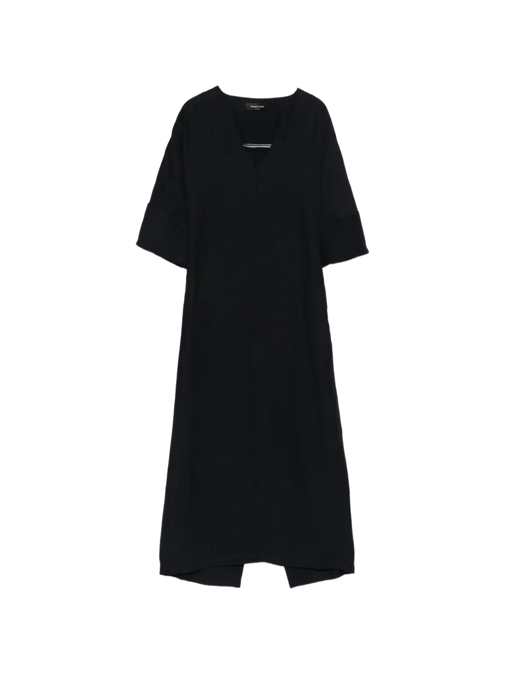 Fabiana Filippi V-neck midi flared dress - Blu