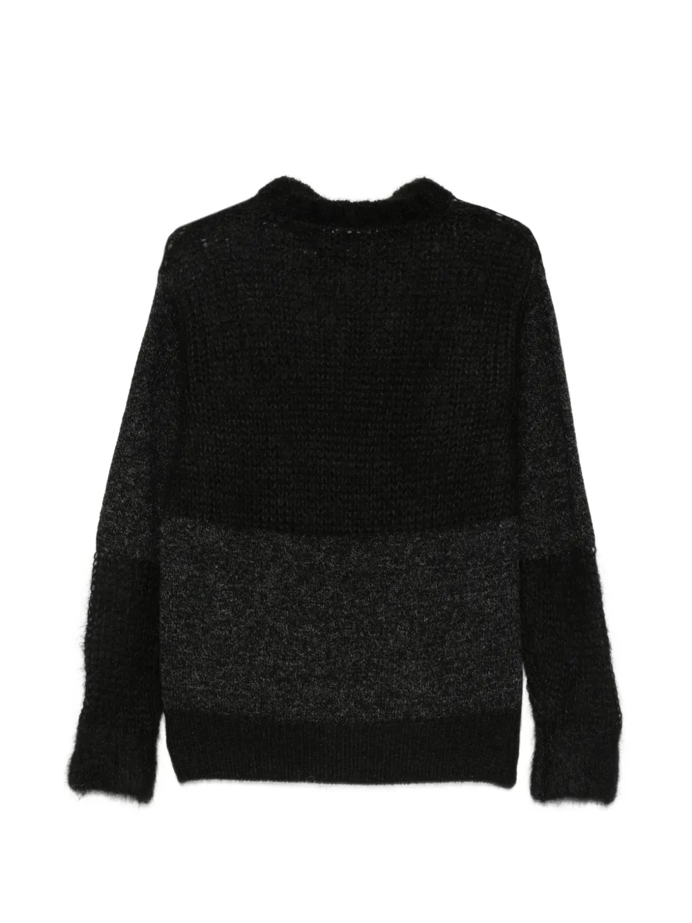 Undercover Trui met colourblocking en geborstelde afwerking Zwart