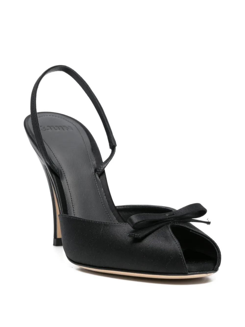 3juin Slingback sandalen verfraaid met strik Zwart