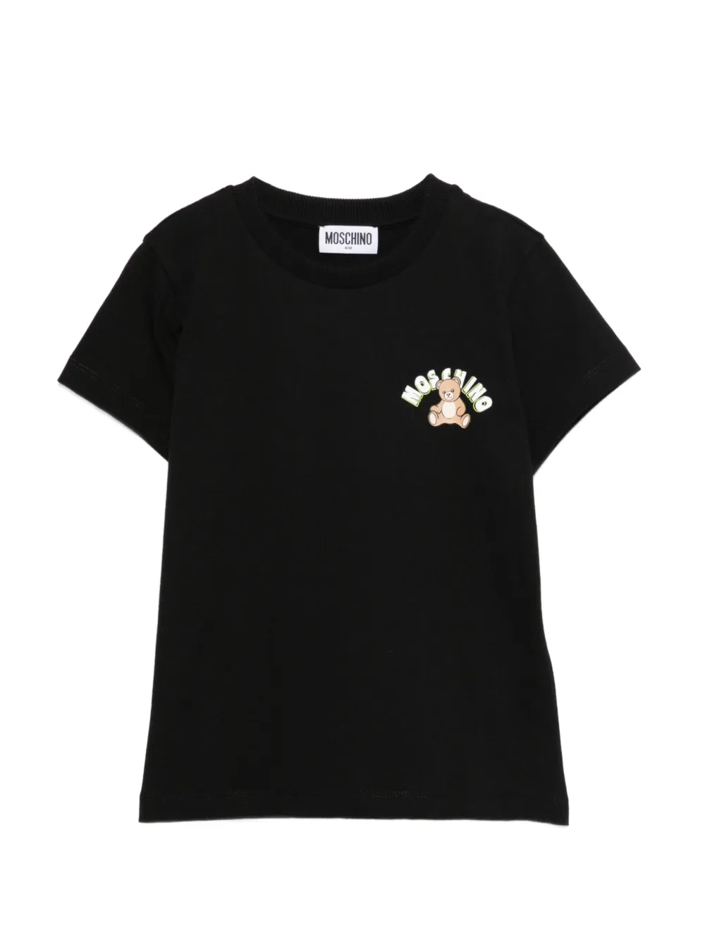 Moschino Kids teddy-print T-shirt - Nero