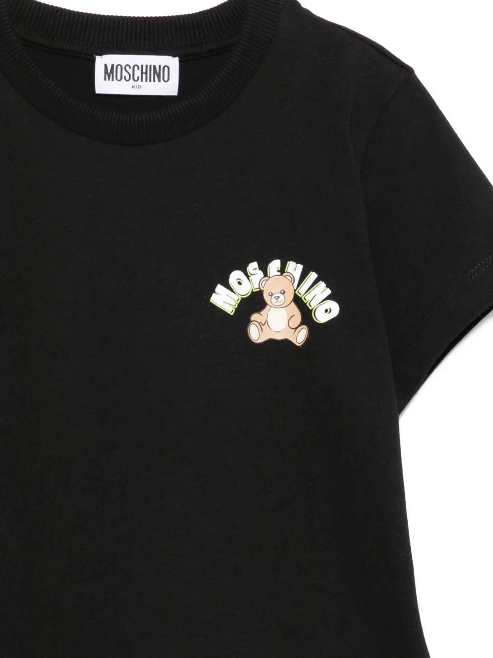 Moschino Kids T-shirt met teddybeerprint Zwart