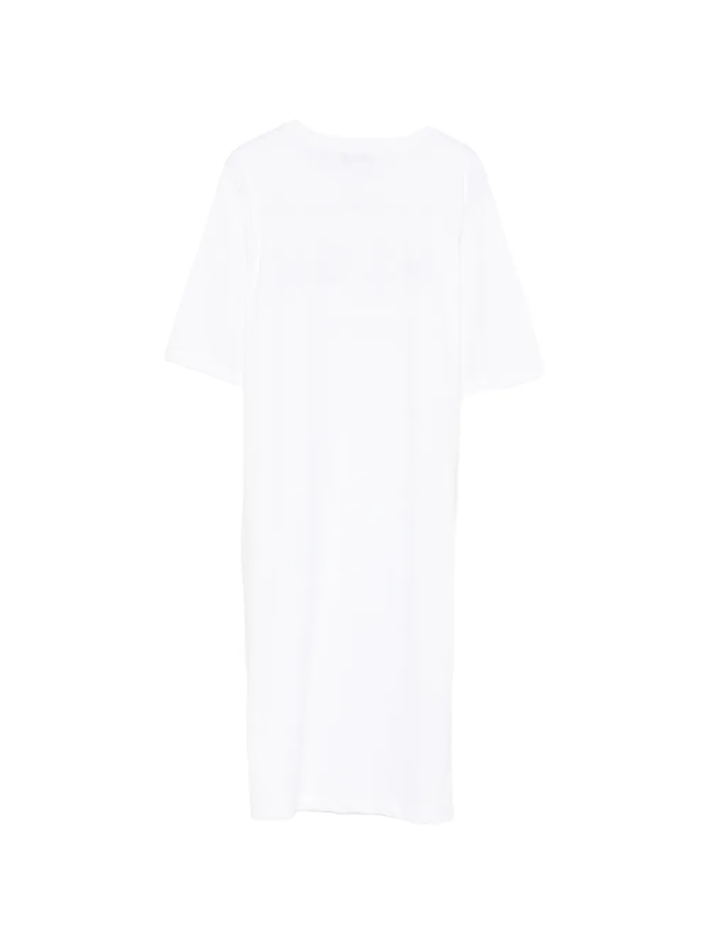  Msgm Kids Logo-print Mini Dress - White 