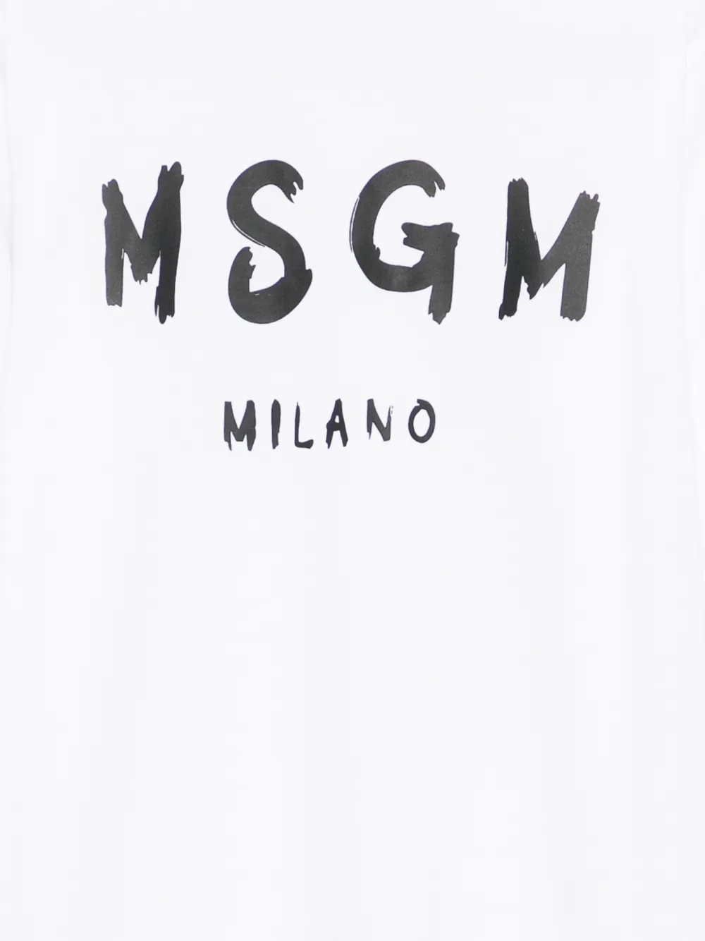  Msgm Kids Logo-print Mini Dress - White 