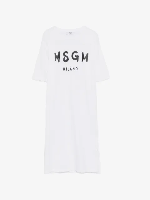 MSGM Kids logo-print mini dress