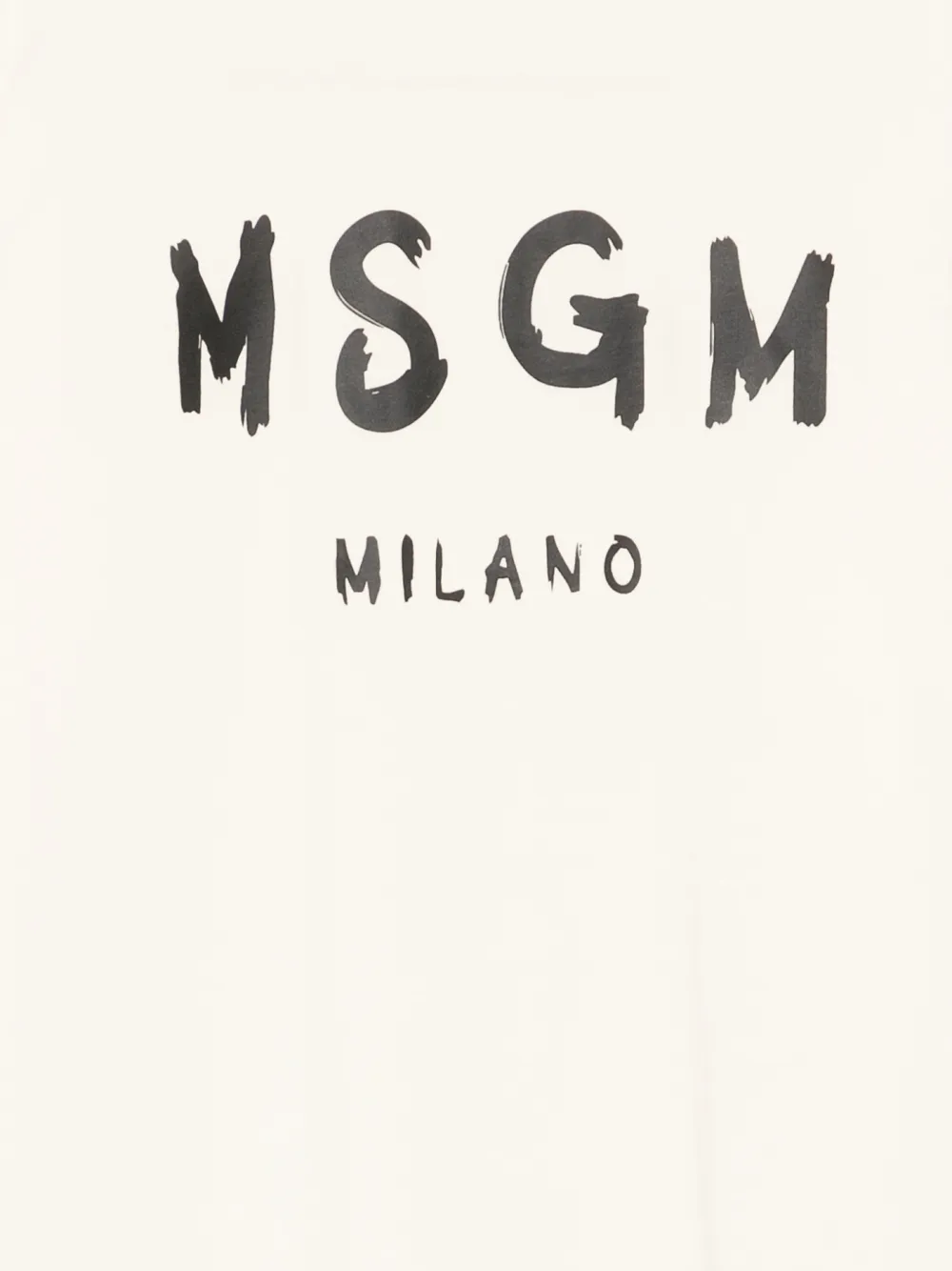 MSGM Kids T-shirt met logoprint Beige