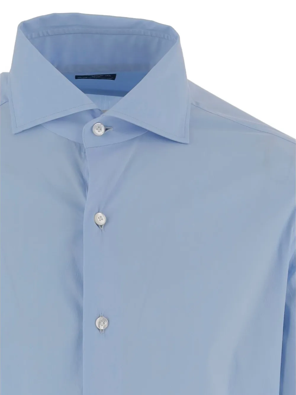 Finamore 1925 Napoli Overhemd met puntige kraag Blauw