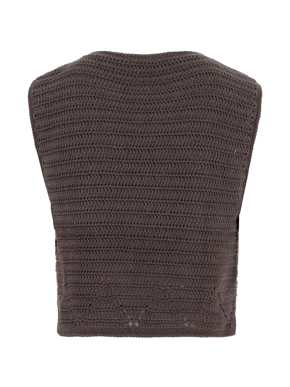  Niccolò Pasqualetti Cotton Gilet - Brown 
