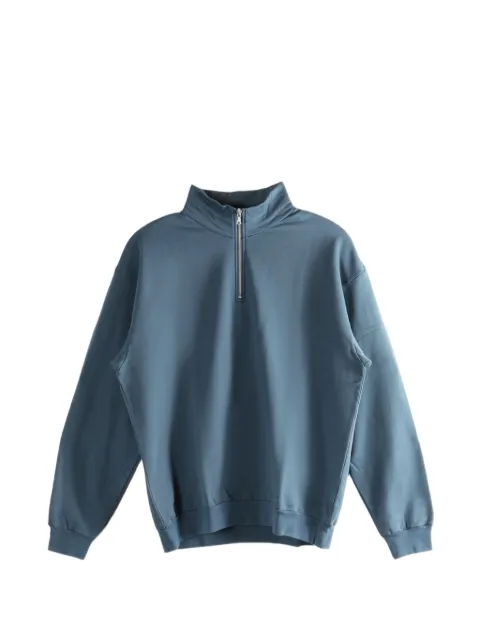 Auralee half-zip sweatshirt