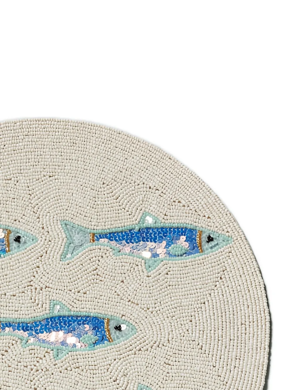  Chehoma Fish-motif Placemat (set Of Two) - Neutrals 