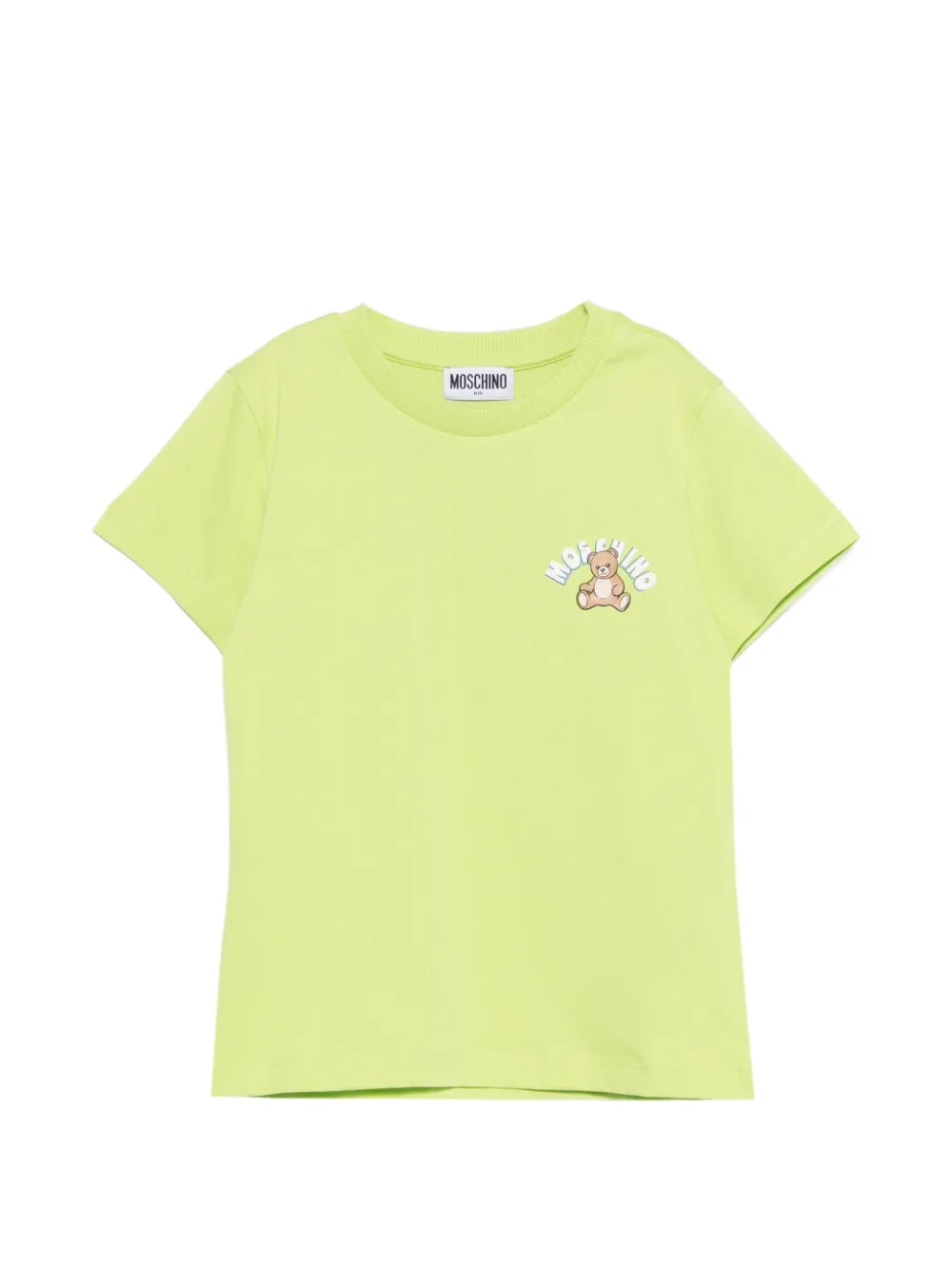 Moschino Kids teddy-print T-shirt - Verde