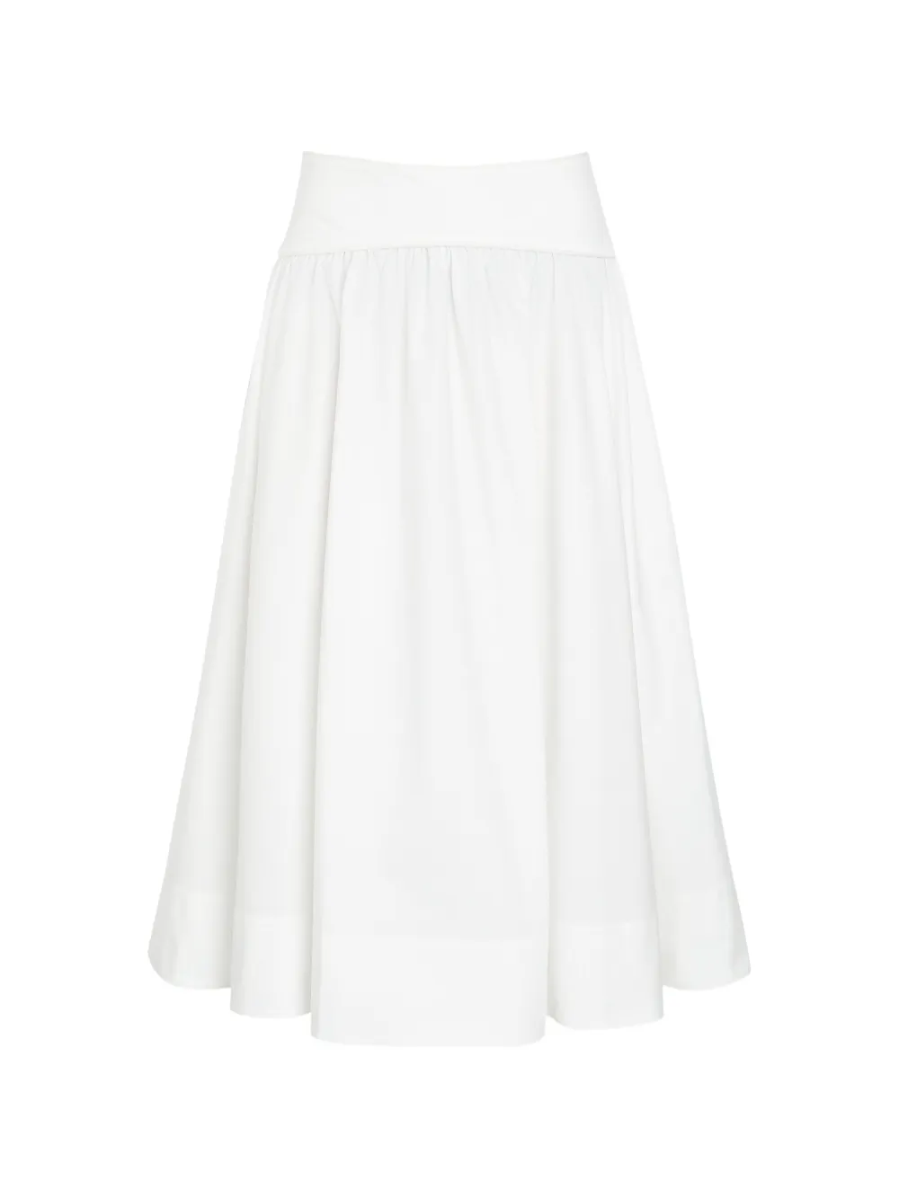 ZIMMERMANN gathered mid skirt - Bianco