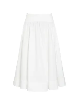 Cecilie Bahnsen ラッフル スカート | ホワイト | FARFETCH JP