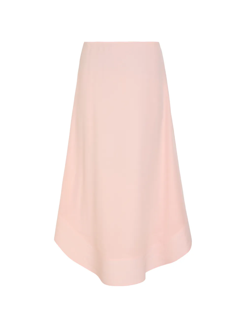 Stella McCartney asymmetric-hem A-line midi skirt - Rosa