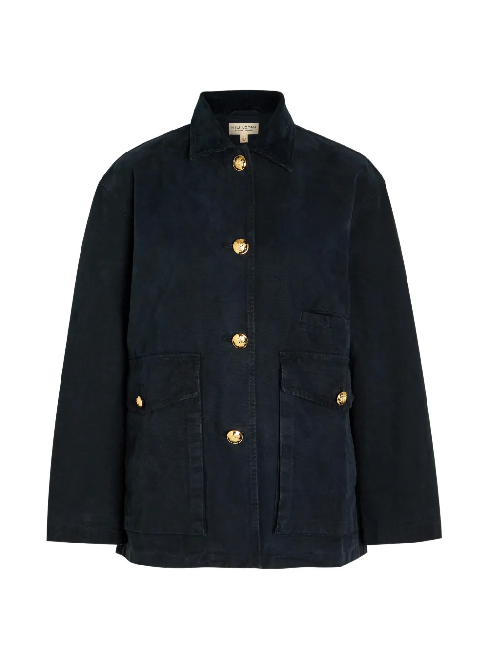 Nili Lotan Bomberjacke mit Knopfleiste - Blau