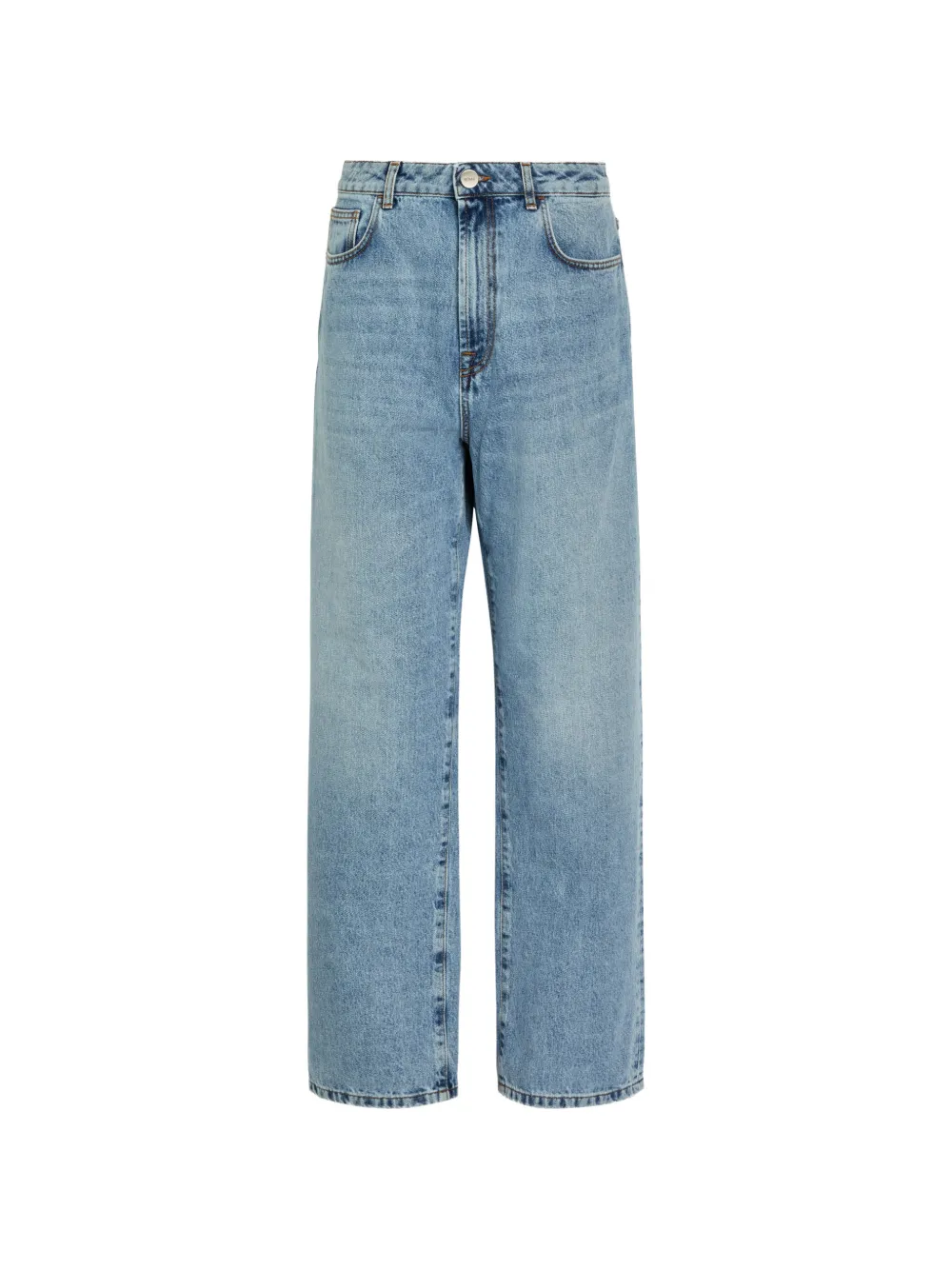Róhe buttoned straight jeans - Blu