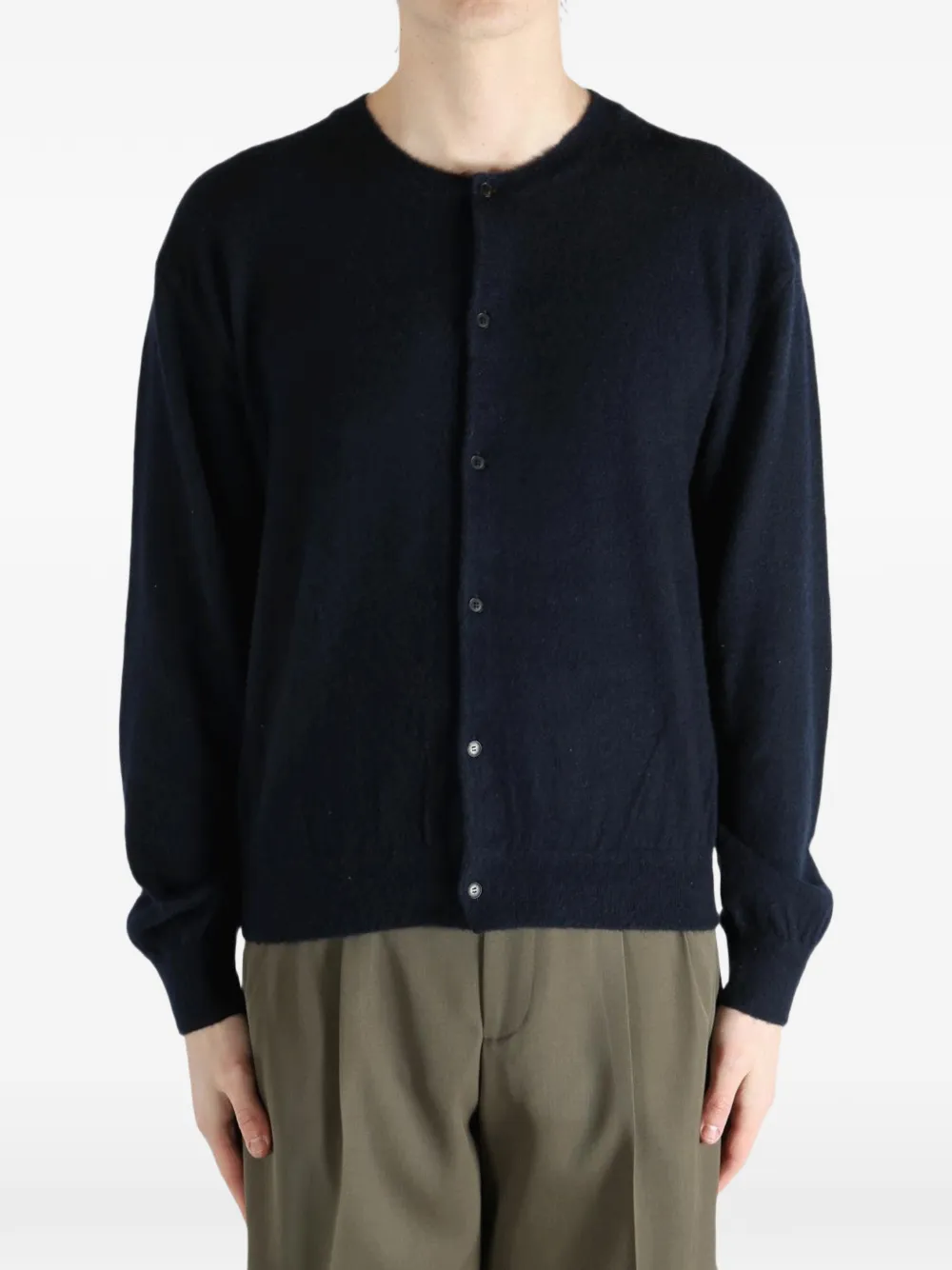  Auralee Button-up Cardigan - Blue 