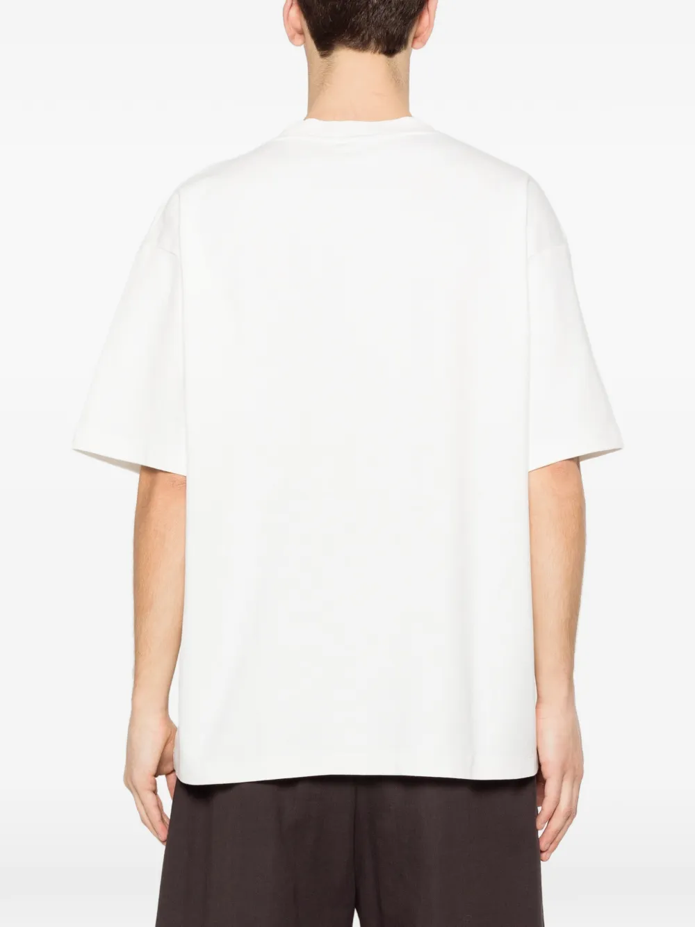 Drôle De Monsieur Hibiscus Club T-shirt met bloemenprint Wit