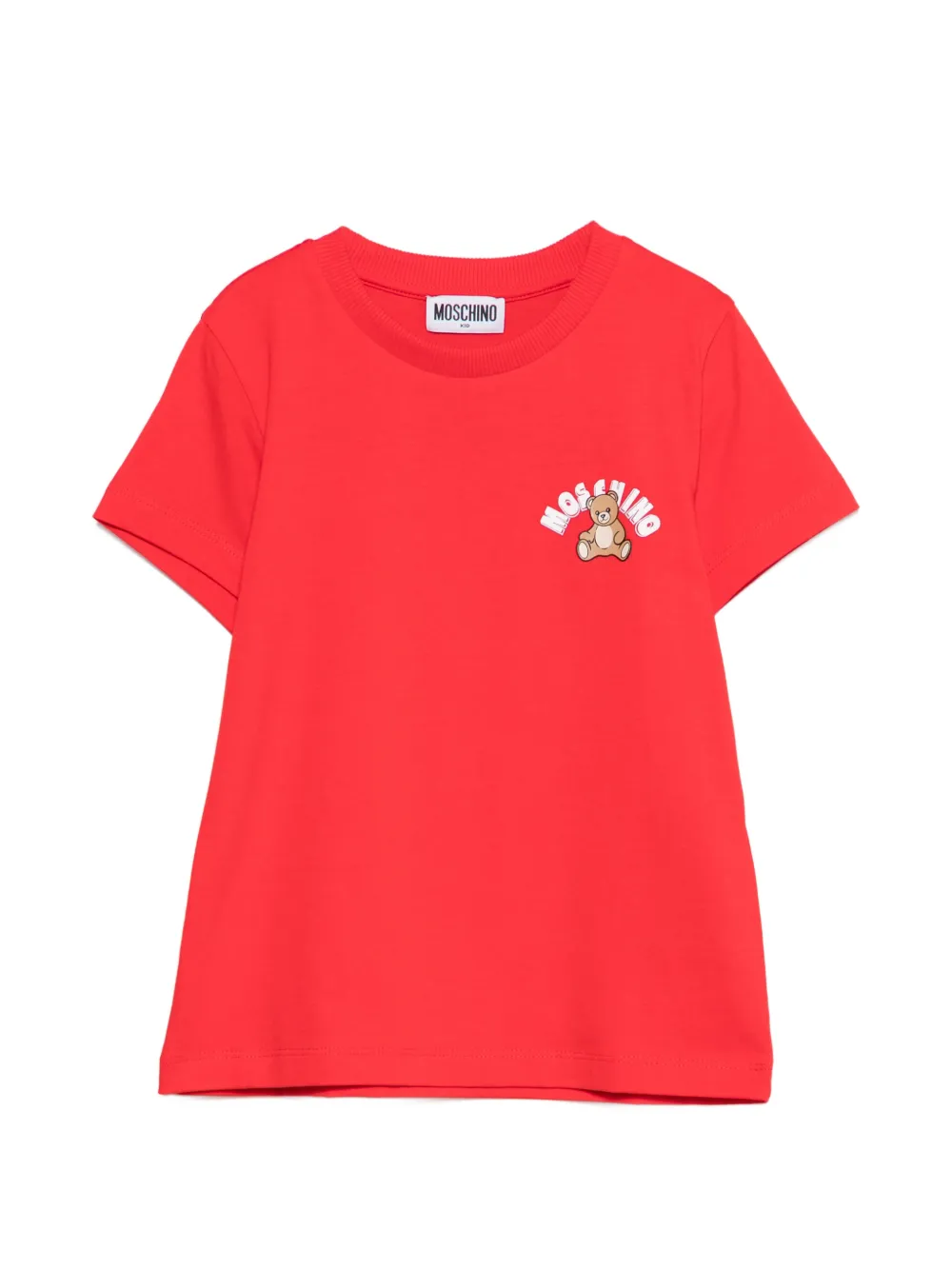 Moschino Kids teddy-print T-shirt - Rosso
