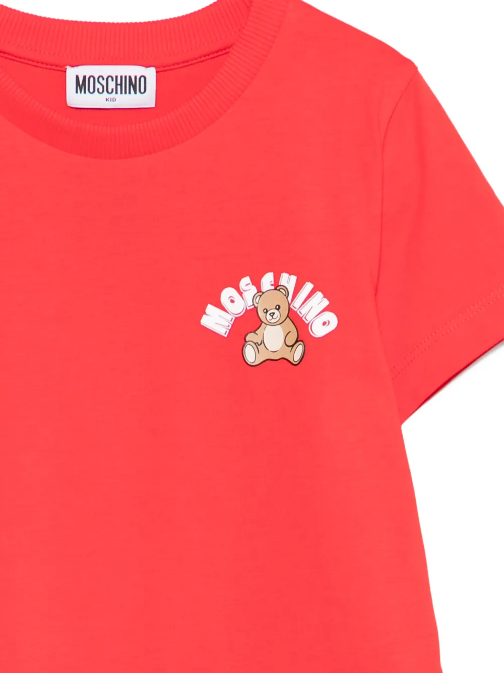 Moschino Kids T-shirt met teddybeerprint Rood