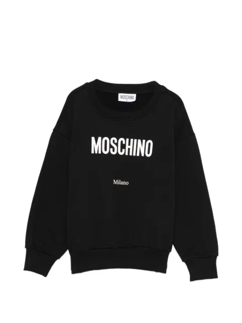 Moschino Kids sudadera con logo estampado