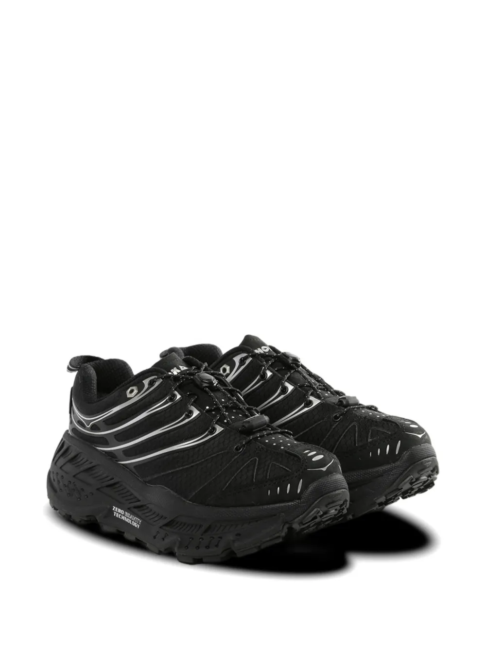 HOKA Stinson Evo Gtx sneakers met zilverkleurig detail Zwart