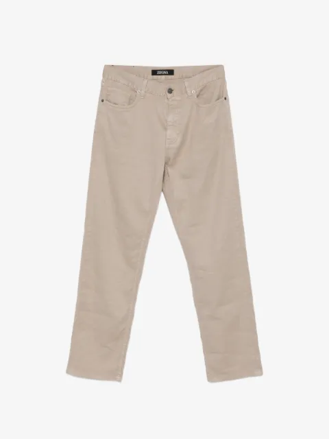Zegna pantalones con trabillas