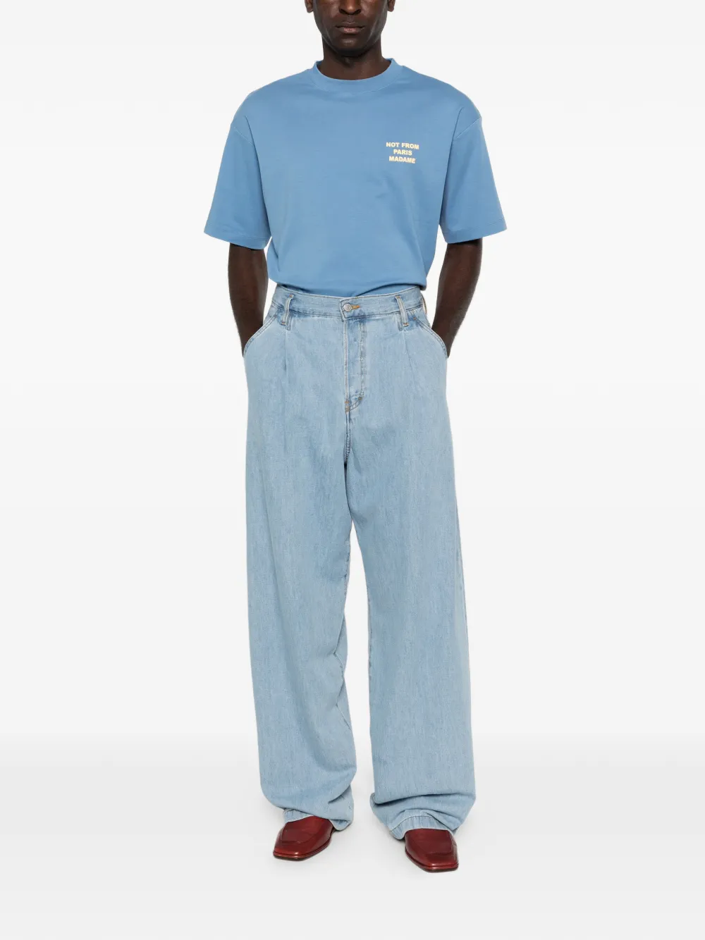 Drôle De Monsieur T-shirt met korte mouwen Blauw