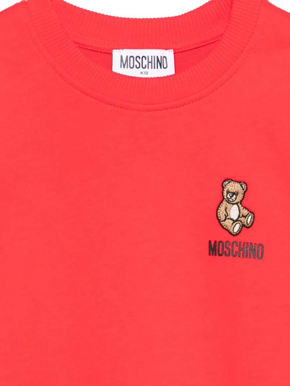 Teddy-Patch Logo-Print Sweatshirt