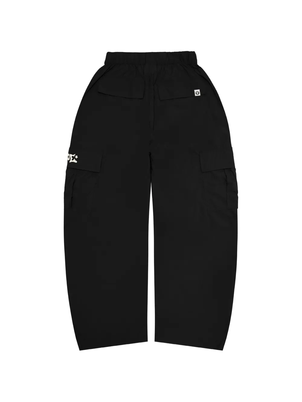  Aape By *a Bathing Ape® Embroidered Cargo Trousers - Black 
