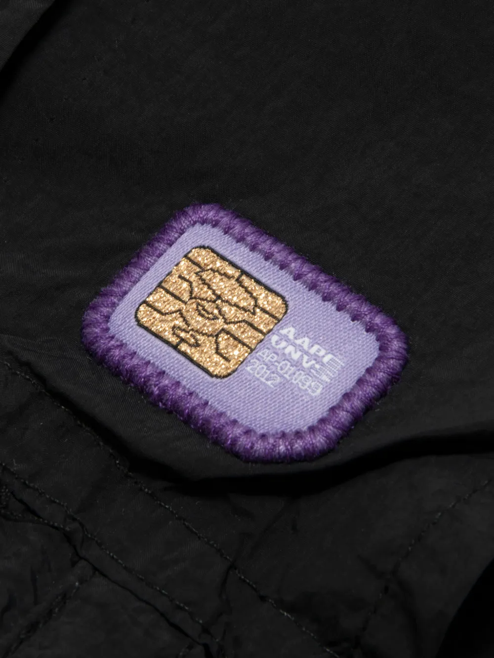  Aape By *a Bathing Ape® Embroidered Cargo Trousers - Black 