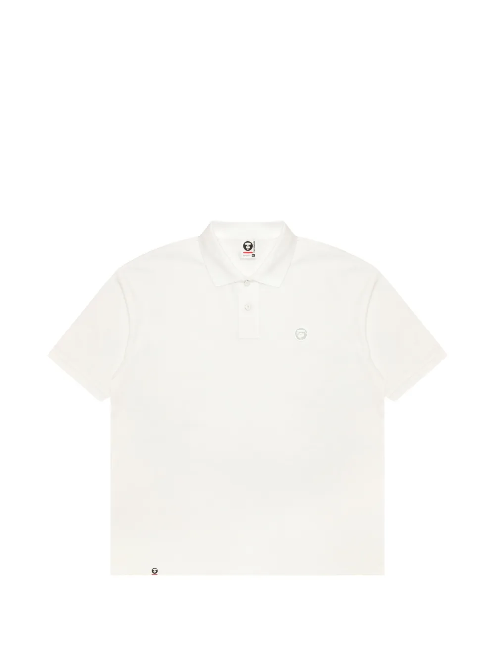 AAPE BY *A BATHING APE® logo short-sleeve polo shirt - Bianco