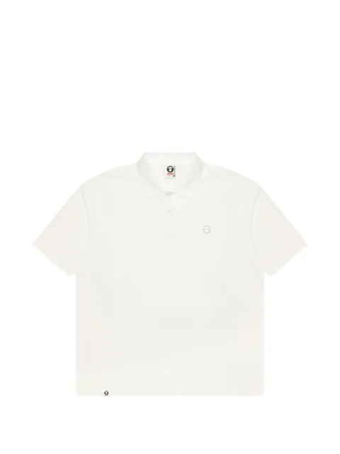 AAPE BY *A BATHING APE® logo short-sleeve polo shirt