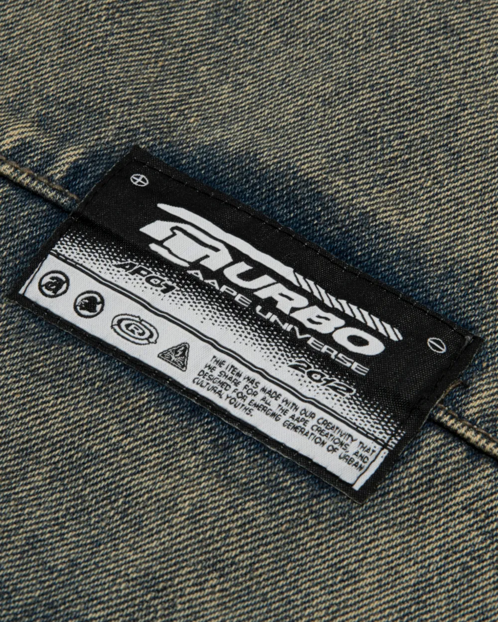 AAPE BY *A BATHING APE Jeans met logo Blauw