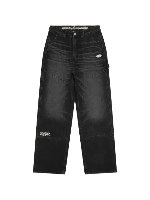 AAPE BY *A BATHING APE® Moonface-appliqué jeans