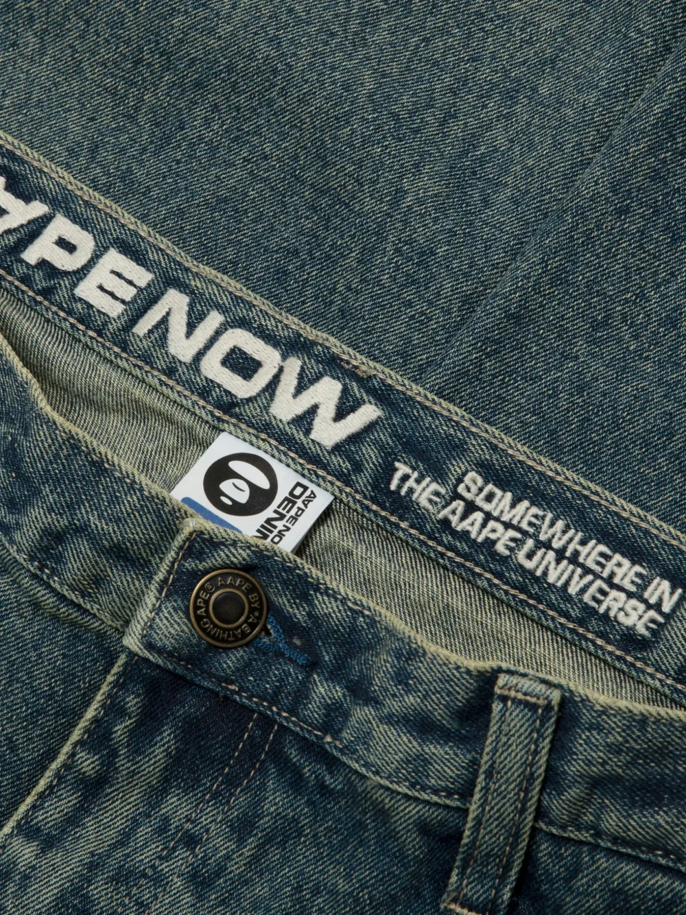 AAPE BY *A BATHING APE Jeans Blauw