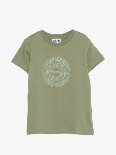 Moschino Kids playera con logo estampado